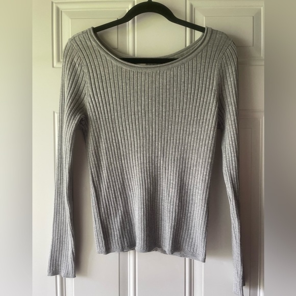 a new day Sweaters - 🎯50% OFF! a new day woman’s gray ribbed sweater top